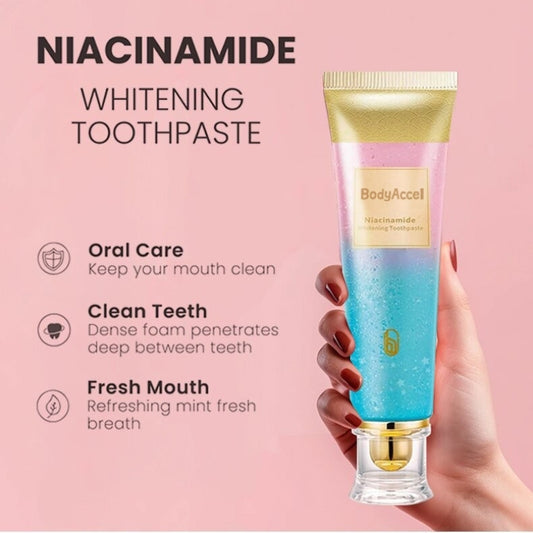 ✨ Body Acel– Dentifrice Blanchissant à la Niacinamide ✨