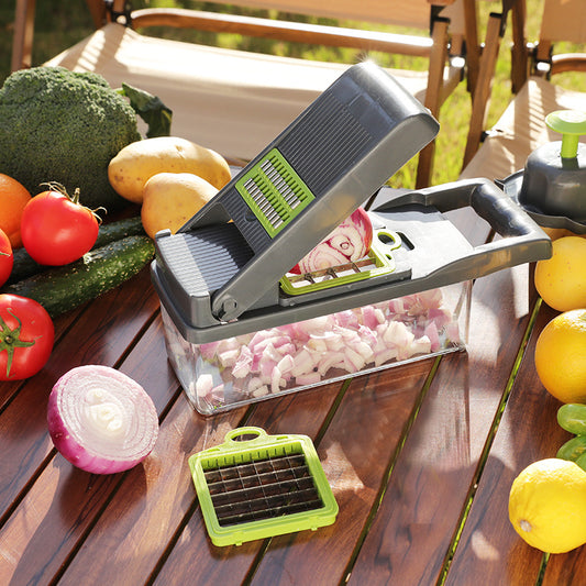 Coupe-légumes 12 en 1 : Votre Allié Cuisine Indispensable ! 🥦🔪