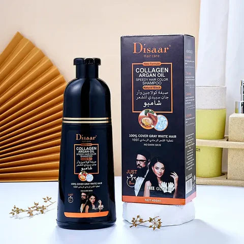 Shampoing Anti-Cheveux Blanc DISAAR: Révélez Votre Jeunesse!