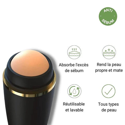 Rouleau Volcanique Anti-Sébum – Adieu Brillance!